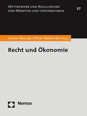 cover image of Recht und Ökonomie